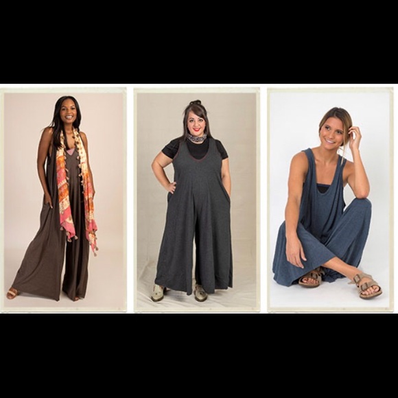 *ISO* Natural Life One Size Knit Jumpsuit - Picture 4 of 4